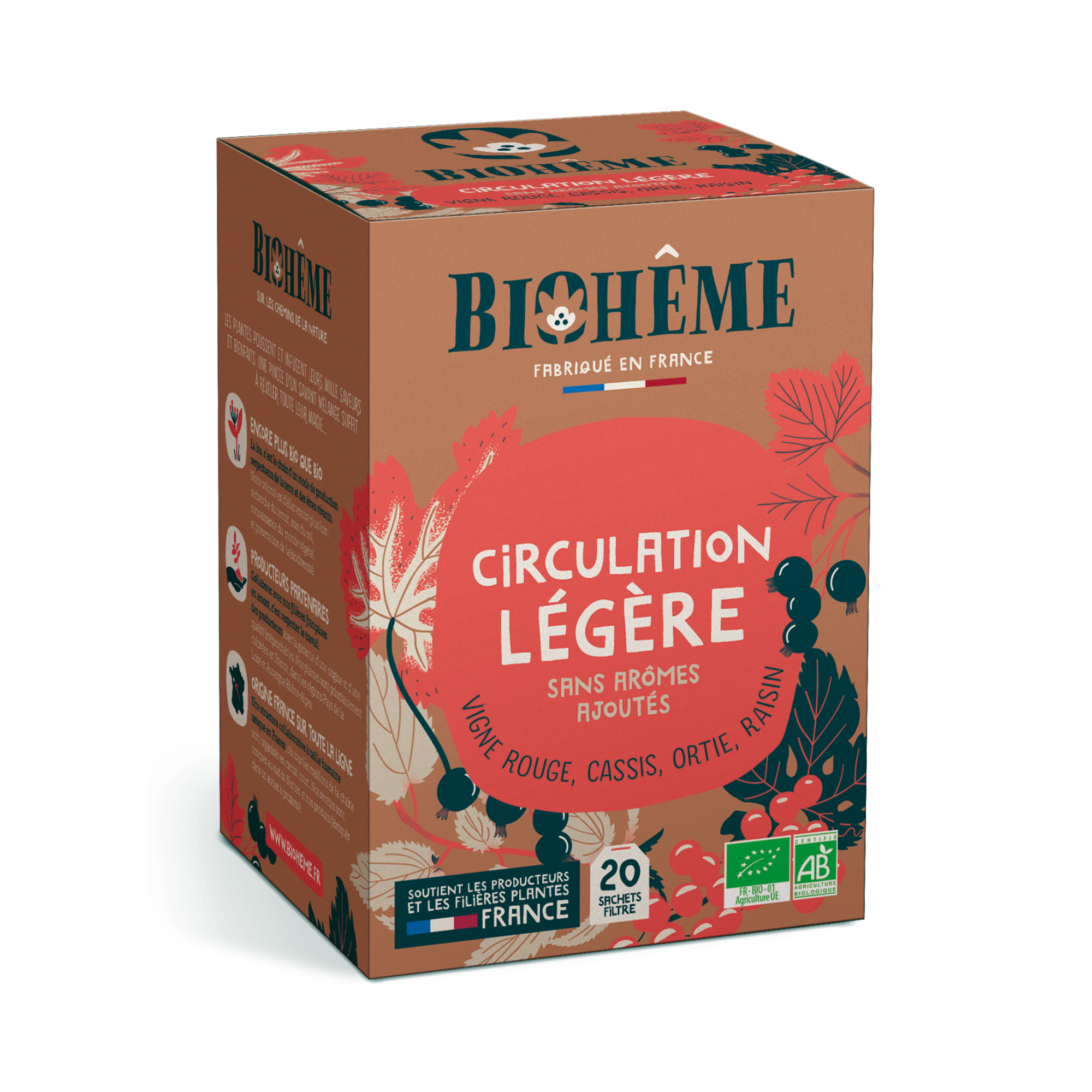 Tisane Infusion Jambes Légères Nature & Partage - Mélange 5 Plantes 150g - Neuf