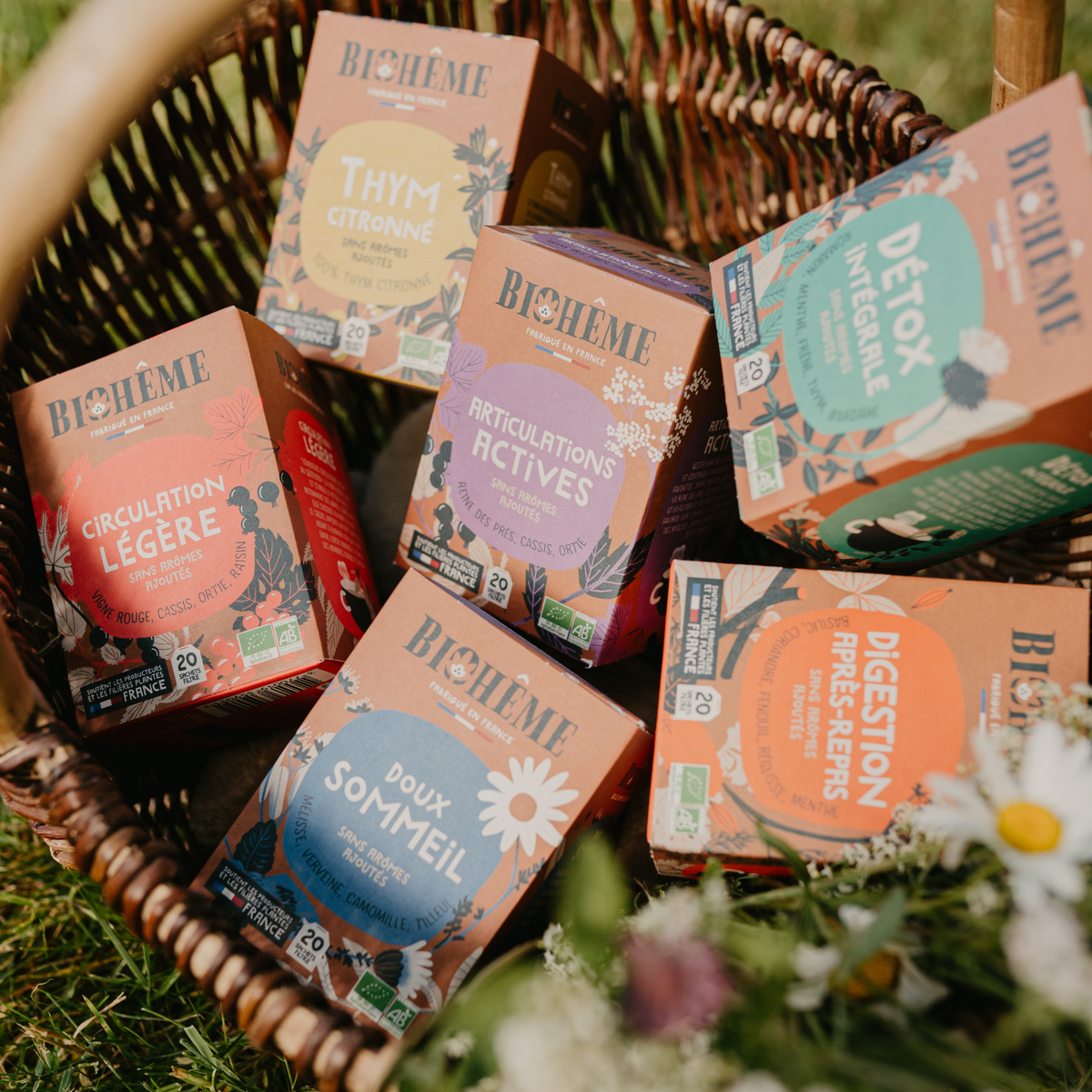 Infusions Bio - Tradition herboriste - Fabriquées en France - Biohême