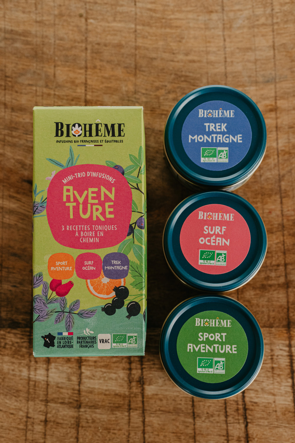 Mini trio Aventure bio