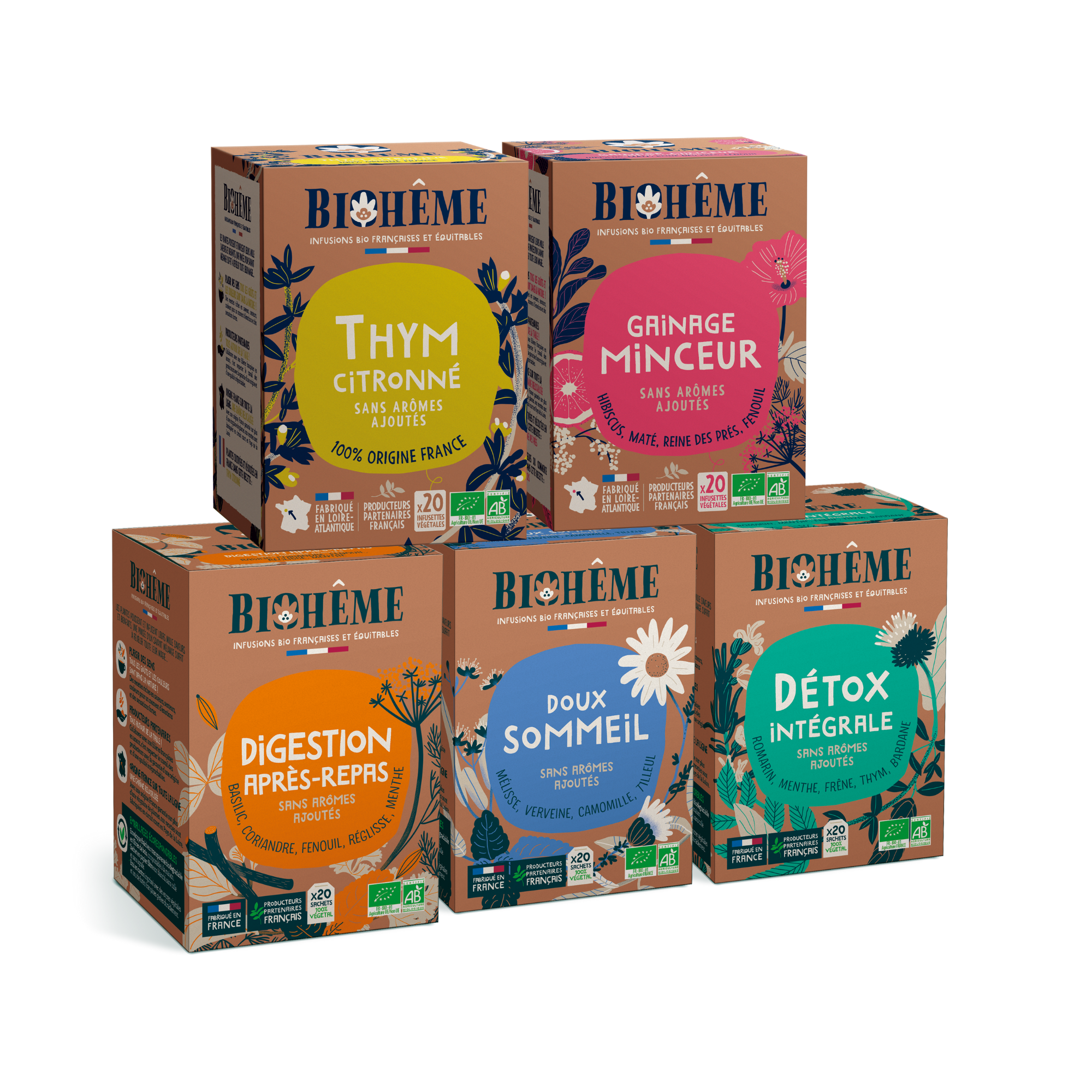 Sélection infusions bio et origine France - les favoris naturo- Biohême